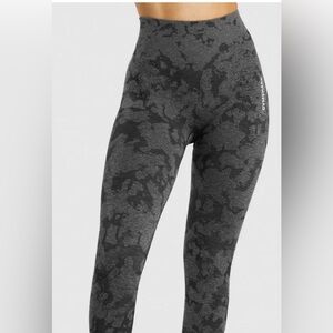 Gymshark Charcoal Camouflage Seamless Leggings